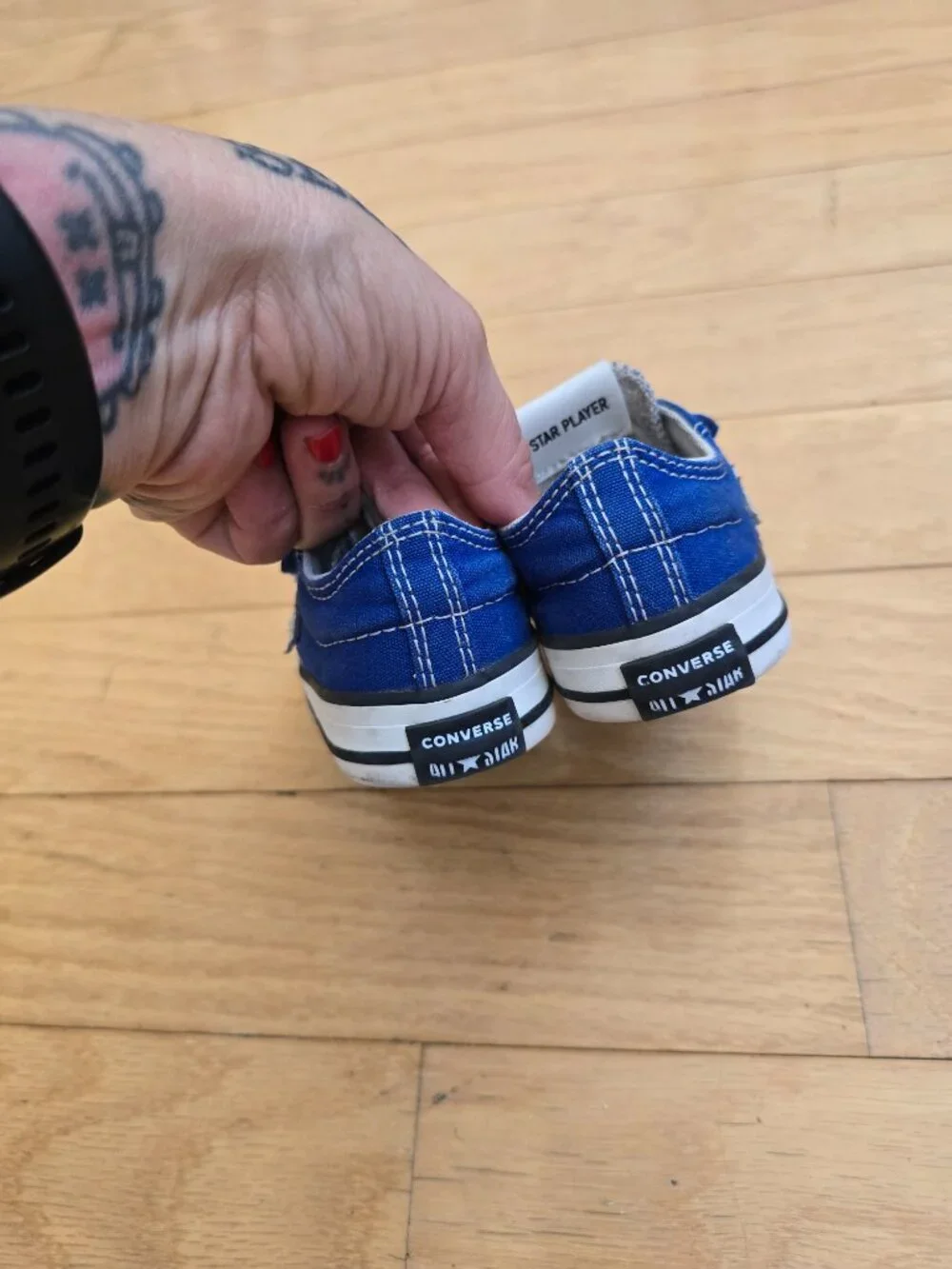 Converse | Star Player blue canvas low-top sporty sneakers | Toddler 6
